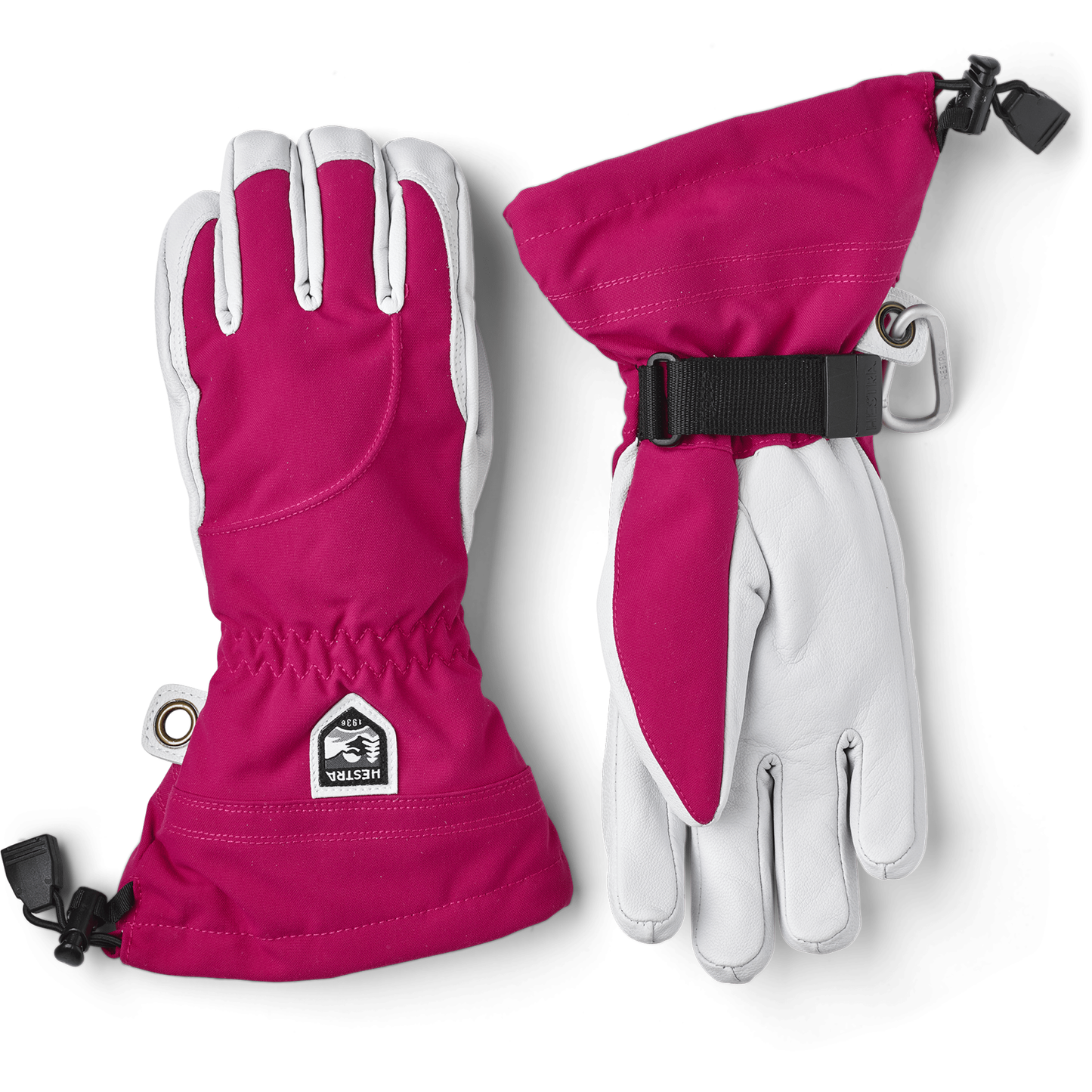 1 Womens Heli Ski Gloves - 5 / Fuchsia/Off White