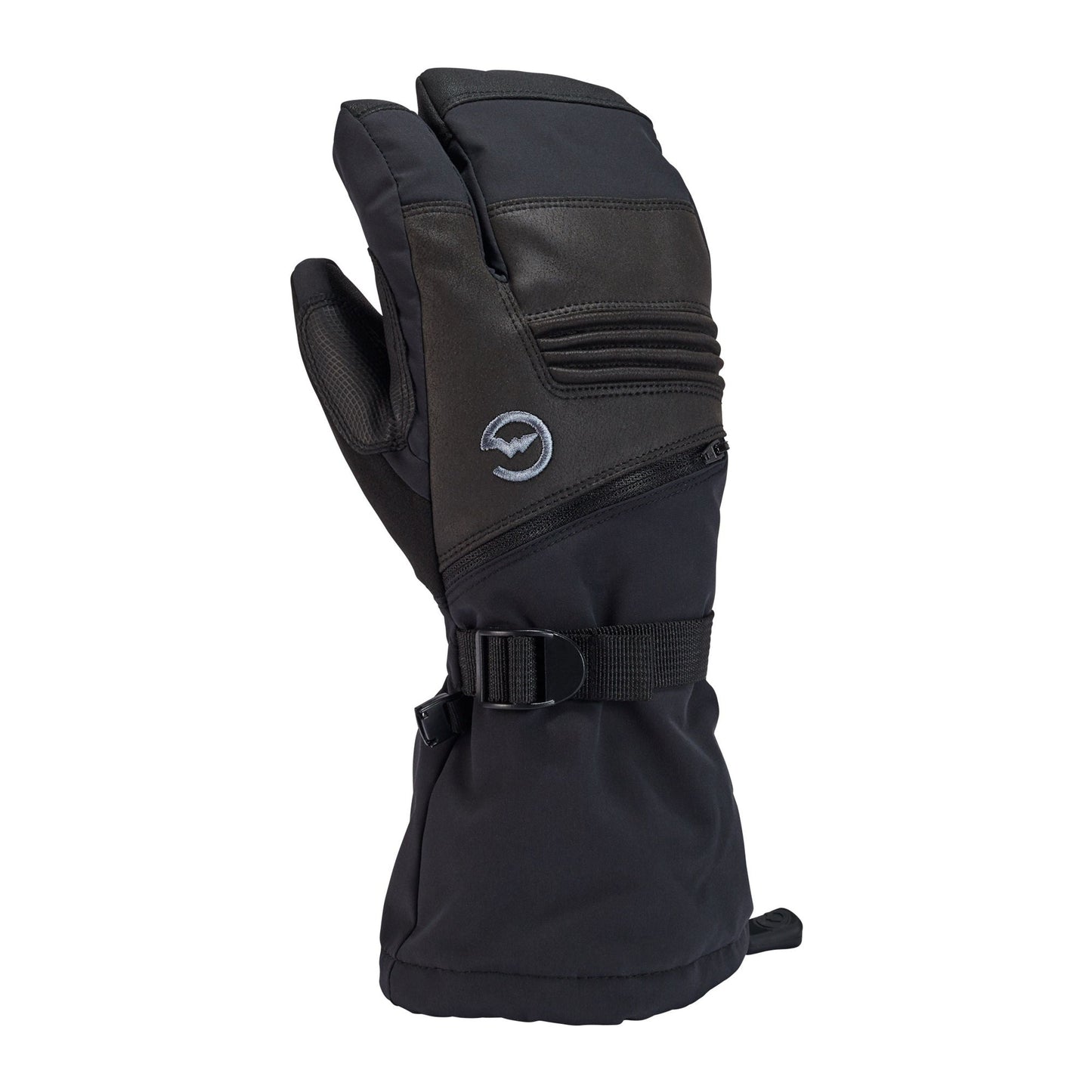 1 Womens GTX Storm 3-Finger Mittens - Small / Black