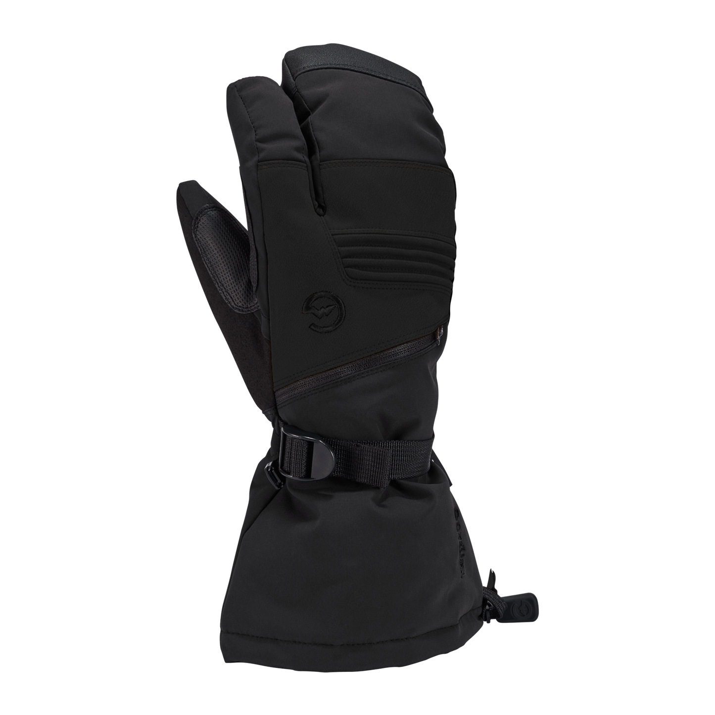 1 Mens GTX Storm 3-Finger Mitten - Small / Black