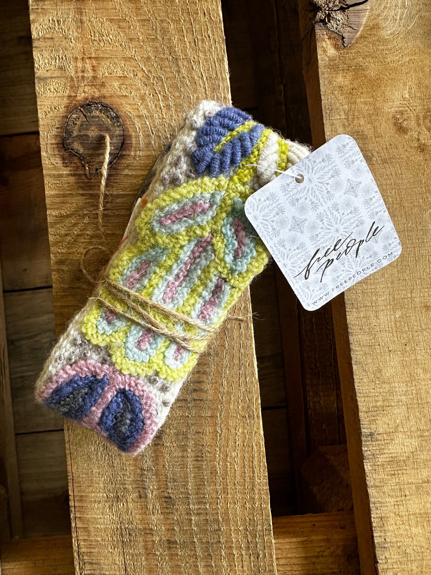 Free People Handwoven Embroidered Belt