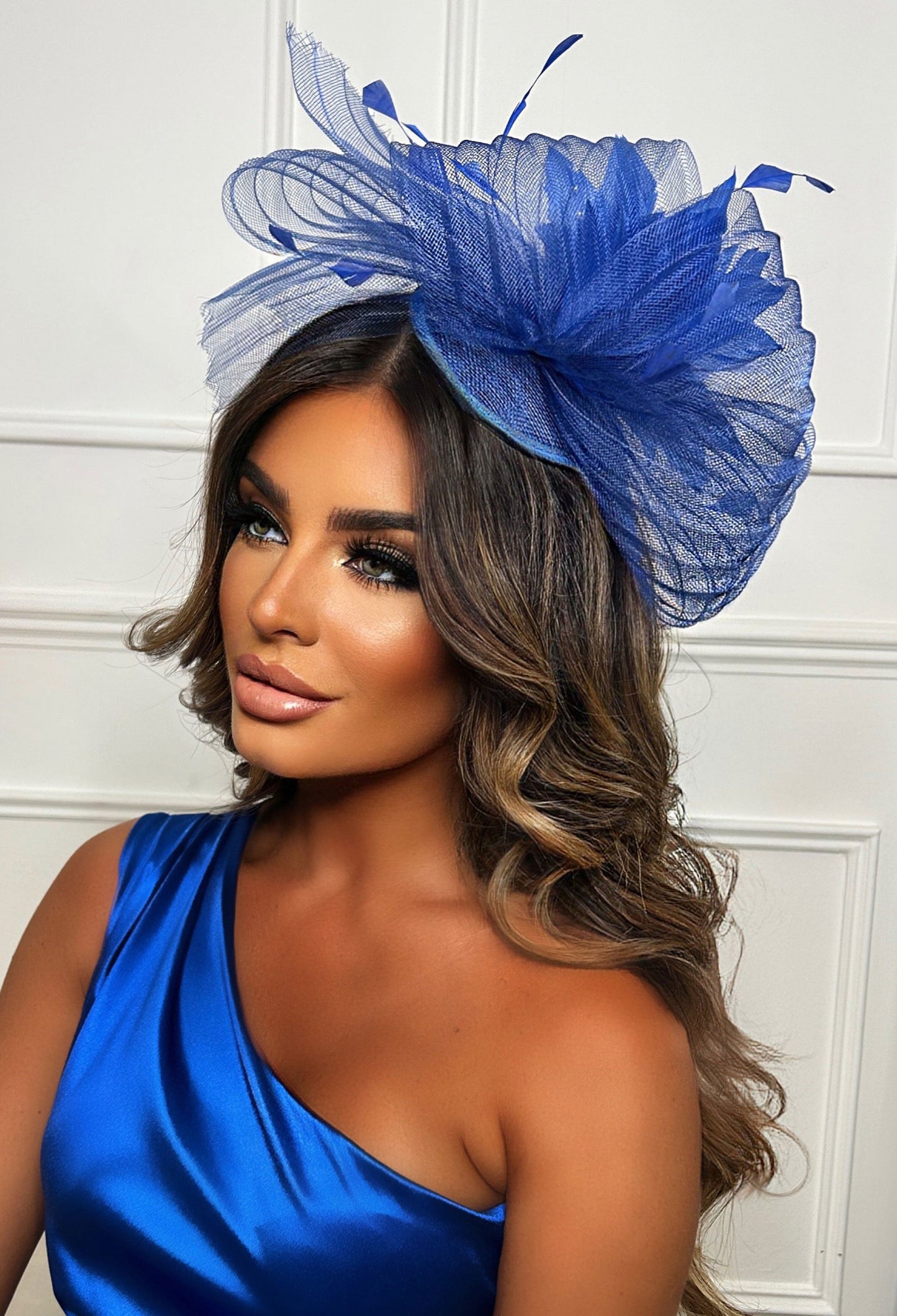 Know Your Worth Cobalt Fascinator