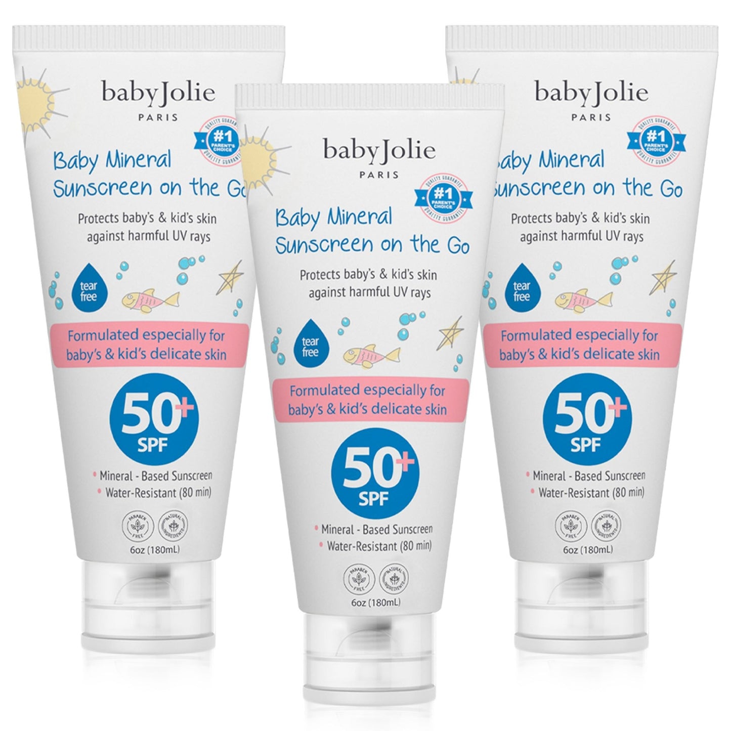 Baby Mineral Sunscreen, 6oz | 3 pack
