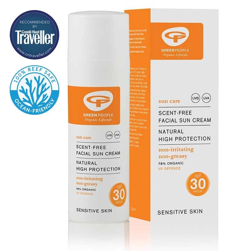 Organic Scent Free Facial Sun Cream - SPF30