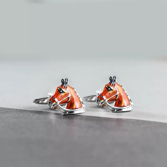 Epoxy Horse Cufflinks