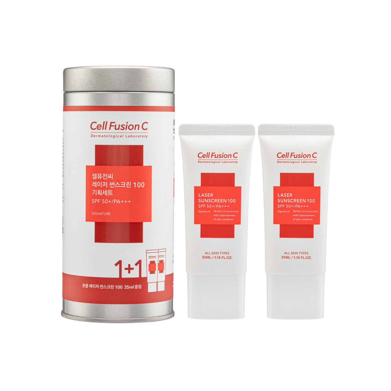 Cell Fusion C Laser Sunscreen 100 SPF50+ Pa+++ 2PCS
