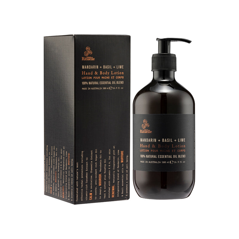 Urban Rituelle Mandarin, Basil & Lime Hand & Body Lotion 500ML
