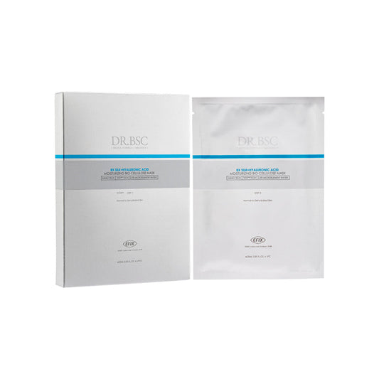 Dr.BSC 8X Silk + Hyaluronic Acid Moisturizing Bio-Cellulose Mask 5PCS