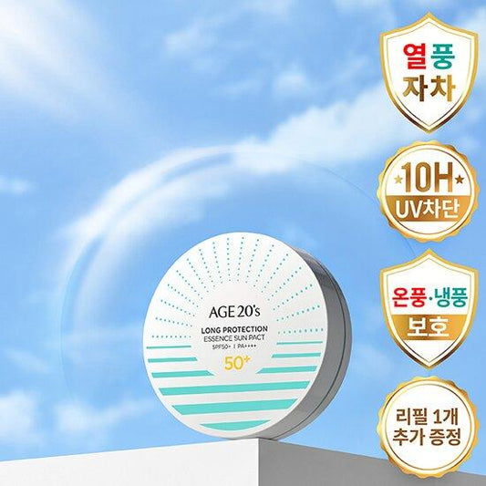 AGE 20's Long Protection Essence Sun Pact Special Set with Refill 12.5g*2ea