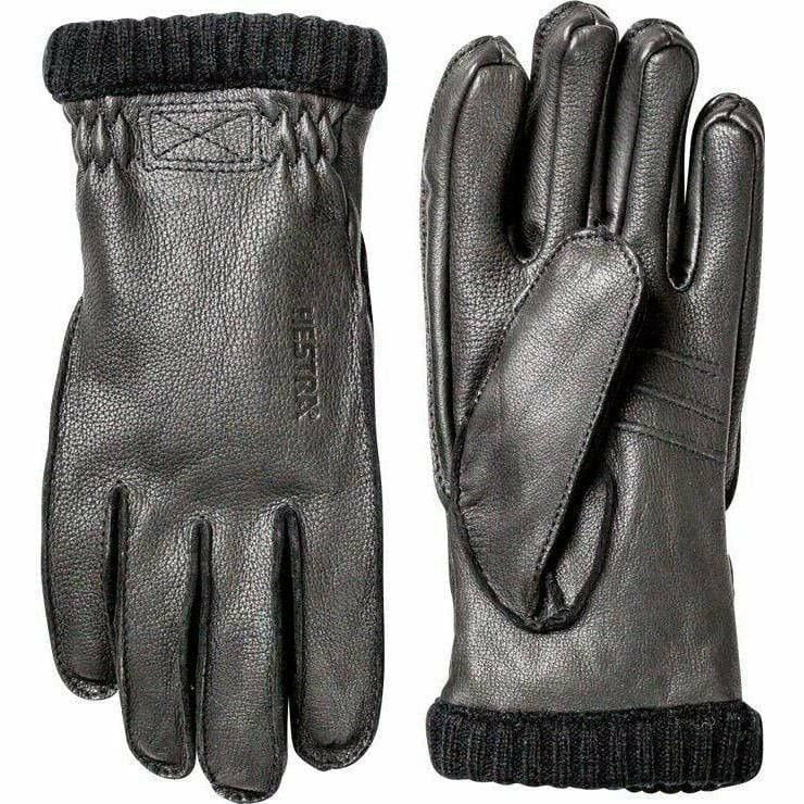 1 Deerskin PrimaLoft Ribbed Gloves  -  7 / Black