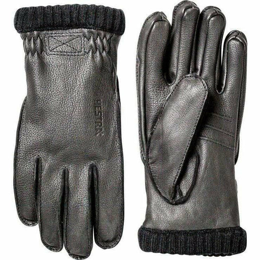 1 Deerskin PrimaLoft Ribbed Gloves  -  7 / Black