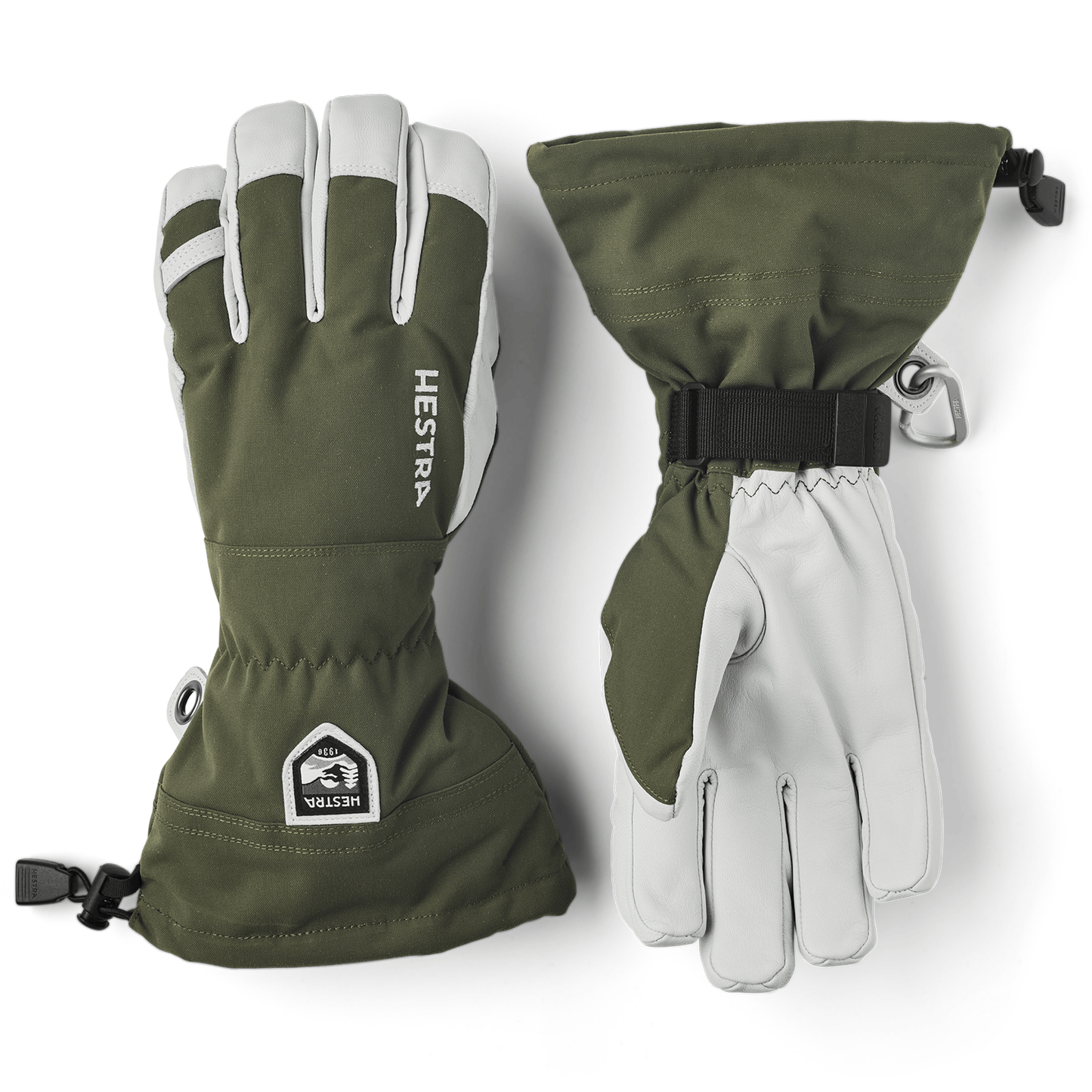 1 Army Leather Heli Ski Gloves  -  6 / Olive