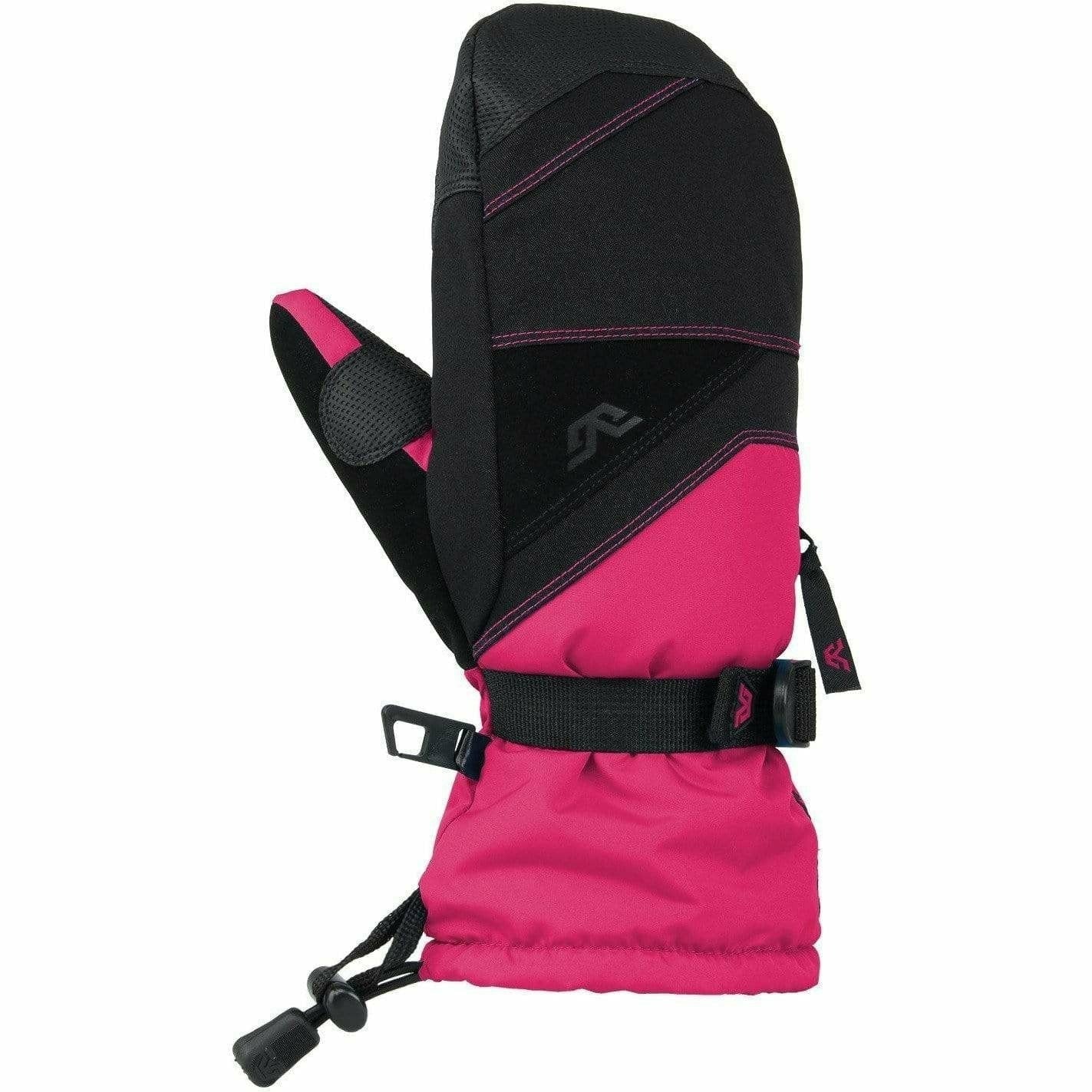 1 Junior Stomp III Mittens  -  Large / Black/Deep Pink