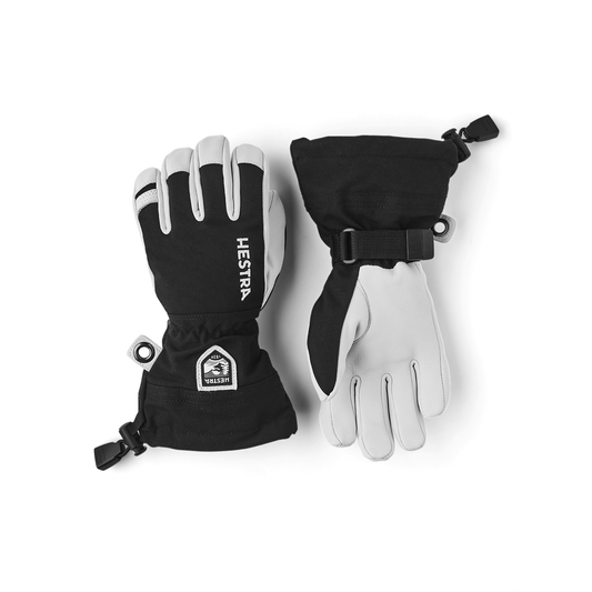 1 Junior Army Leather Heli Ski Gloves  -  3 / Black
