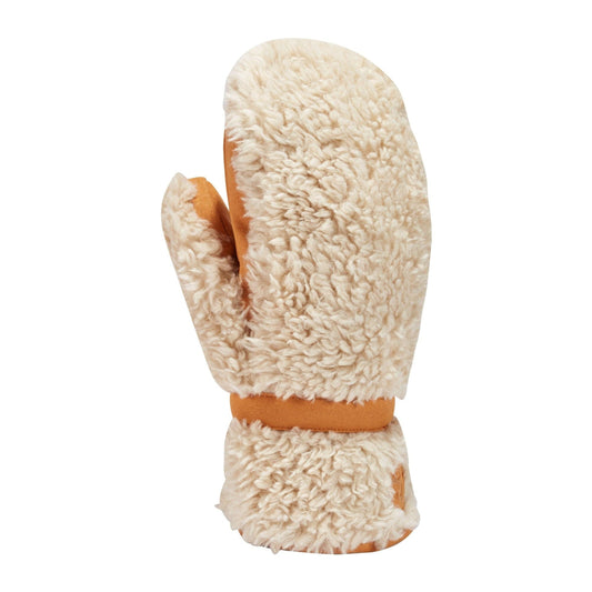 1 Womens Sherpa Mittens  -  Small / Cream