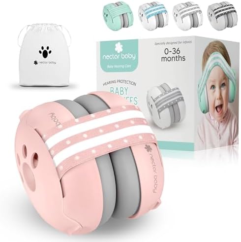 Baby Ear Protection, Noise Cancelling Headphones for Babies, Noise Reduction Earmuffs for Infant and Toddlers up to 36 Months