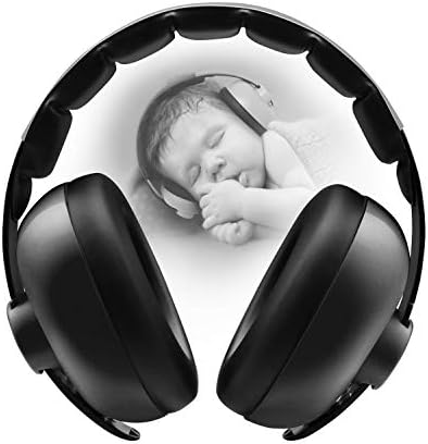 BBTKCARE Baby Headphones Noise Cancelling Headphones for Babies for 3 Months to 2 Years (Black)