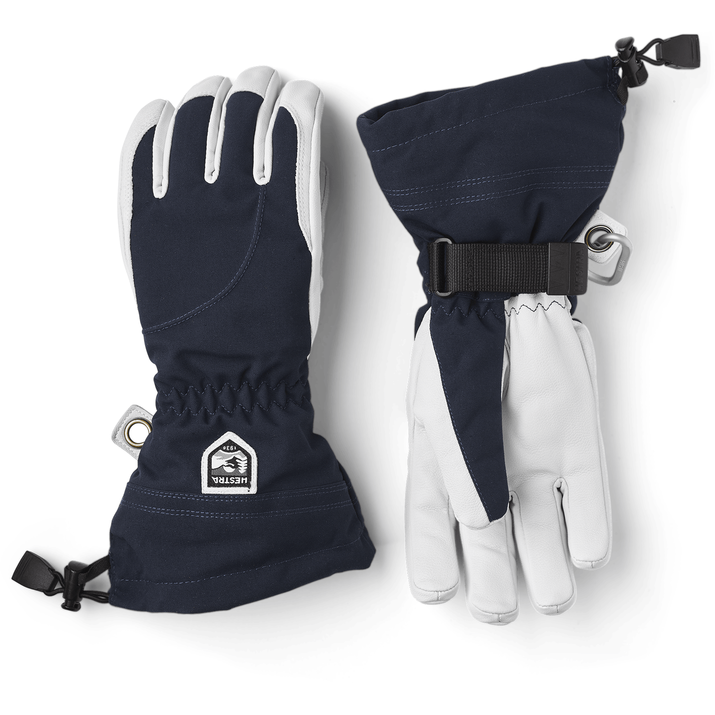 1 Womens Heli Ski Gloves  -  5 / Navy/Off White
