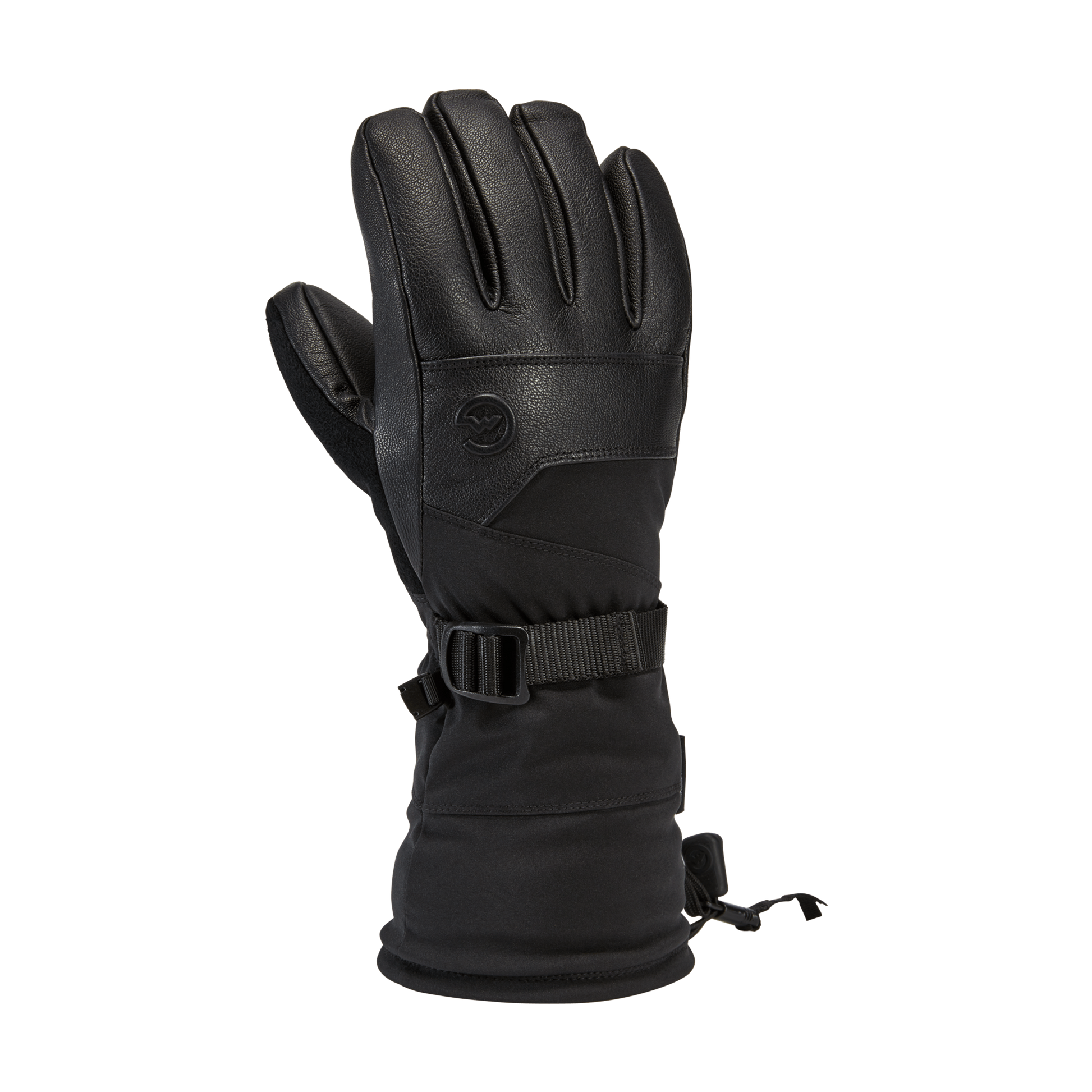 1 Mens Polar Gloves  -  Small / Black