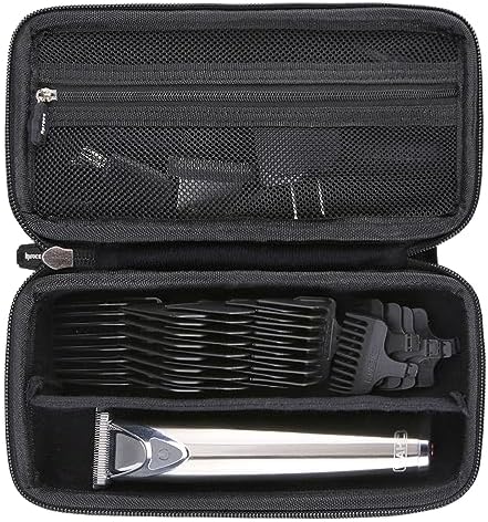 Aproca Hard Travel Storage Case,for Wahl Clipper Stainless Steel Lithium Ion Plus Beard Trimmer Hair Clippers Shavers 9818 / Braun MGK3060 Men's Beard Trimmer (Black)