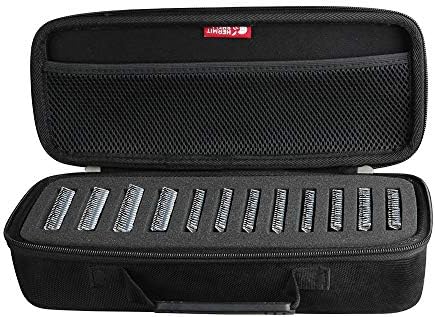 Hermitshell Hair Clipper Guard Blade Case Holder - Hard Travel Carrying Storage Holds 12 Blades