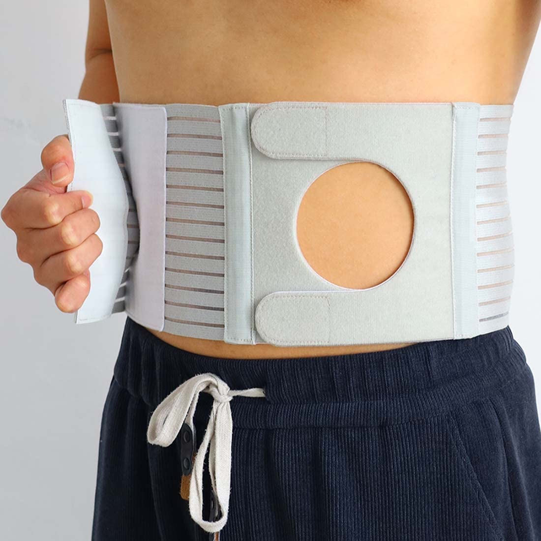 Ostomy Belt, Adjustable Stoma Support Belt Portable Ileostomy Colostomy Belt,Universal Ostomy Belt Helps Protection Ostomy Bag
