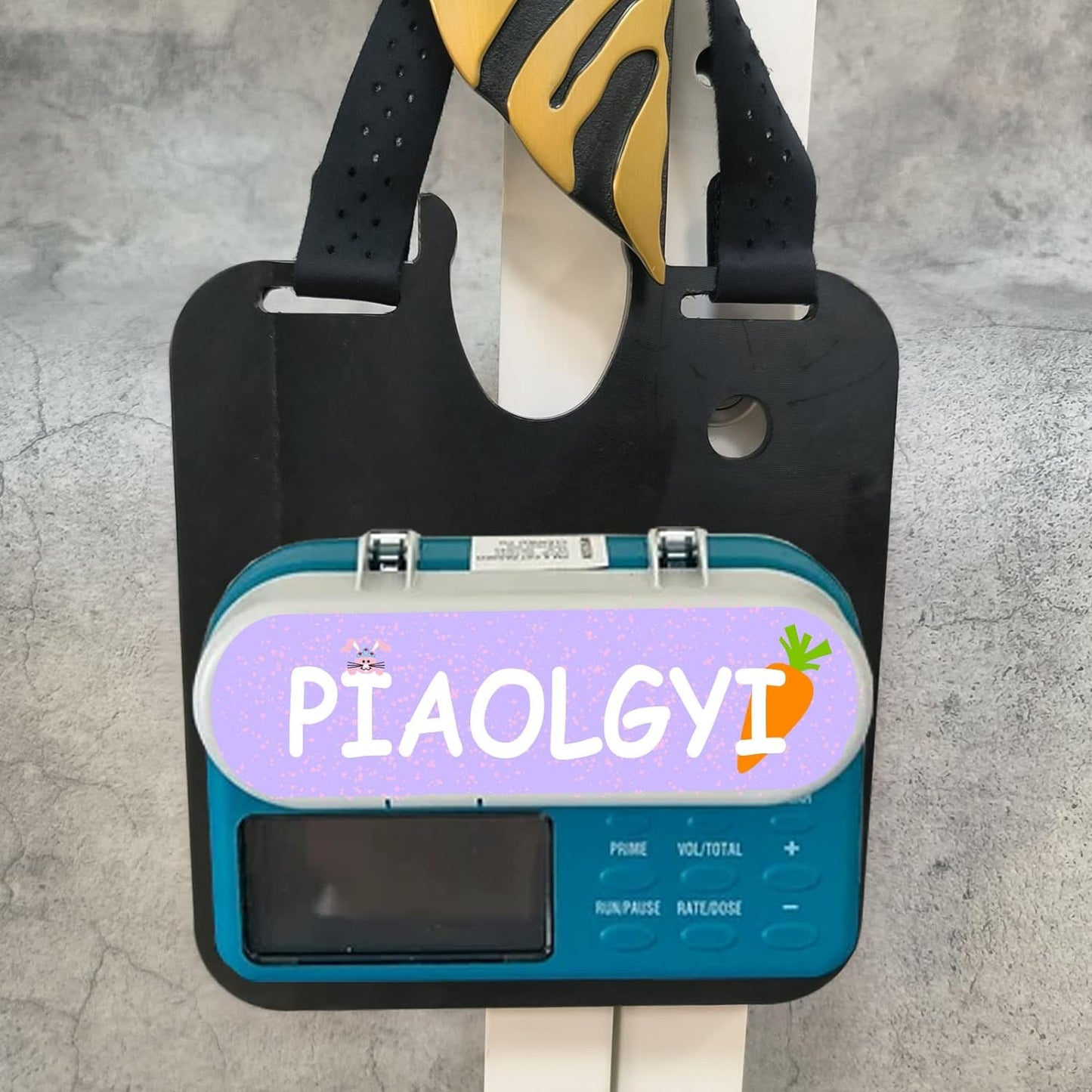 PIAOLGYI G-Tube Pump Hanger for 500ML&1200ML Bags,Feeding Pump Holder for G Tube Feeding Pump Hanger,Plastic(Only G-Tube Pump Hanger)