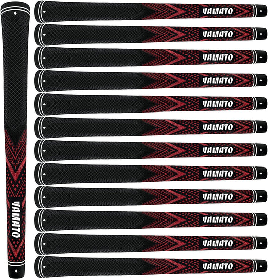 Yamato Innovative Golf Grips 13 Pack Midsize/Standardsize Golf Club Grips, All-Weather Firm Control And High Performance Grips Provides Superior Comfort And Responsiveness,4 colors Available