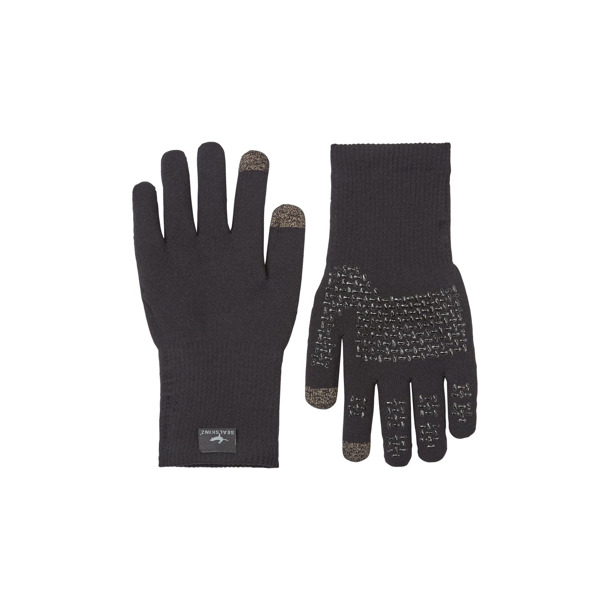 1 Anmer Waterproof All-Weather Ultra Grip Knitted Gloves  -  Small / Black