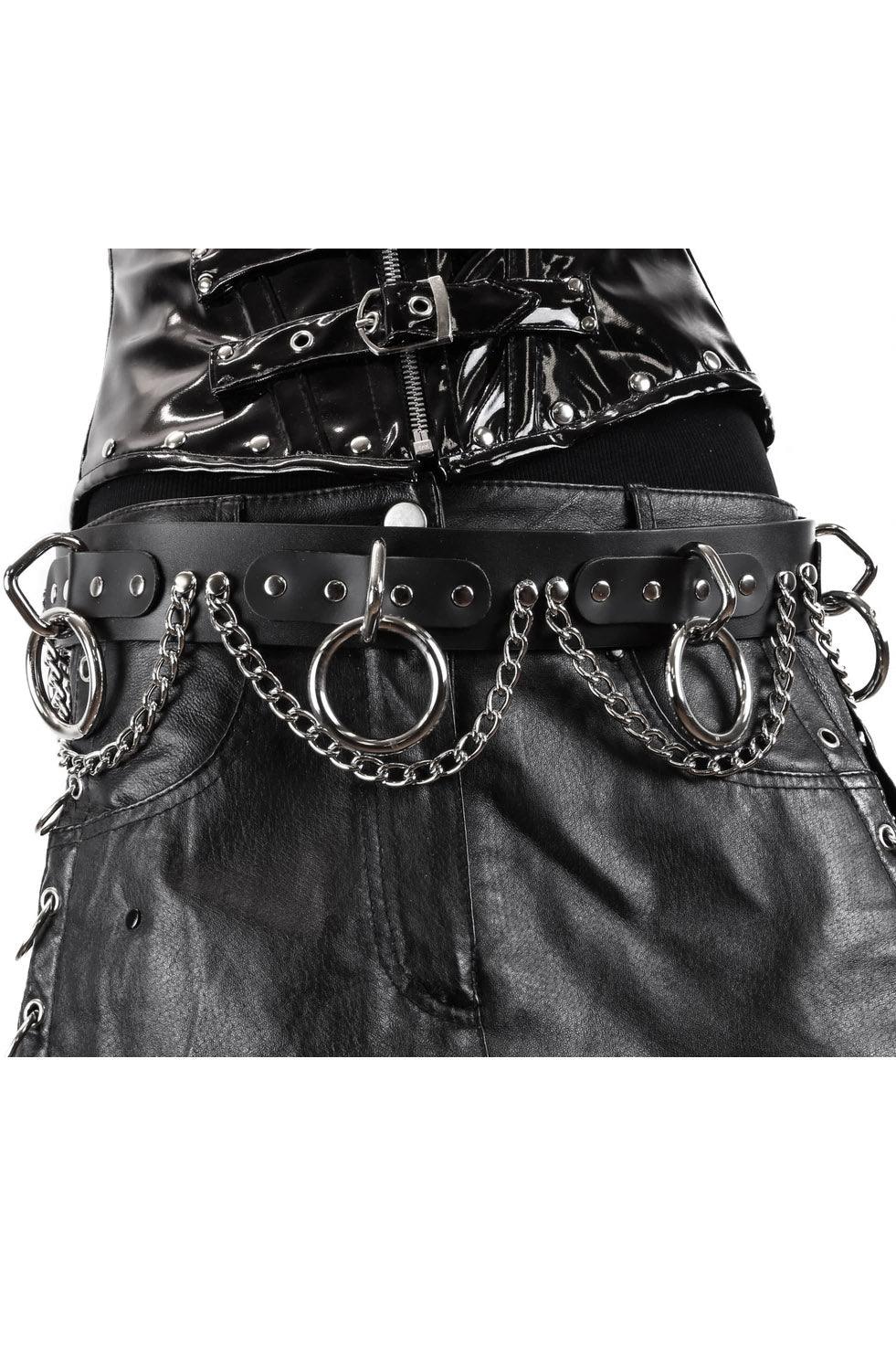 O-Ring Chains Bondage Belt