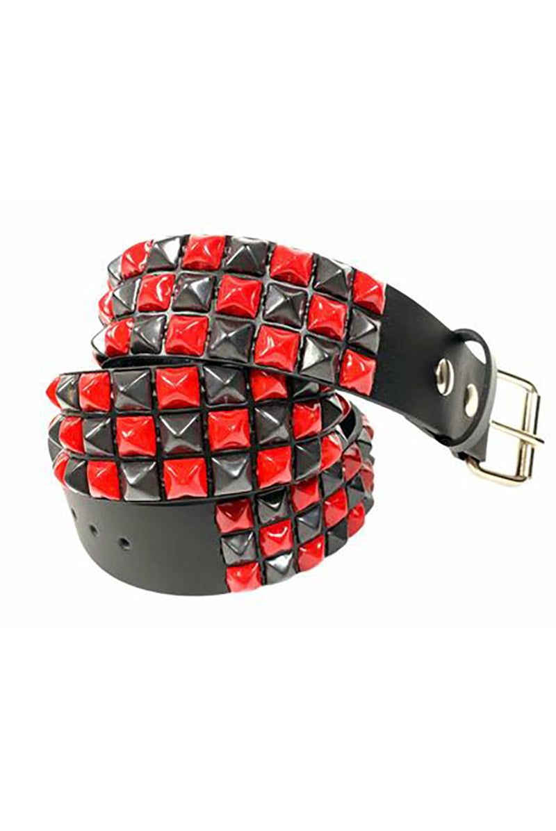Not Dead Yet Checkered Belt [RED/BLACK]