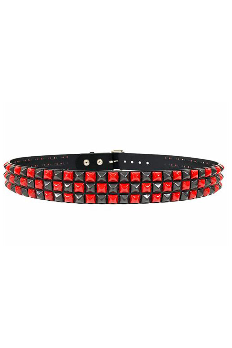 Not Dead Yet Checkered Belt [RED/BLACK]