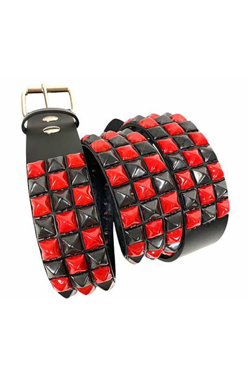 Not Dead Yet Checkered Belt [RED/BLACK]