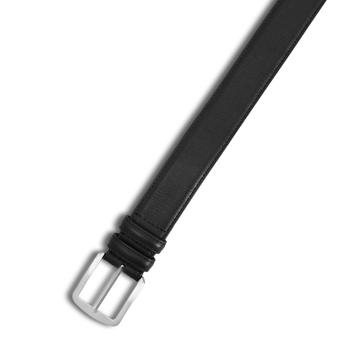 Men's Black Leather Belt - Mitchell