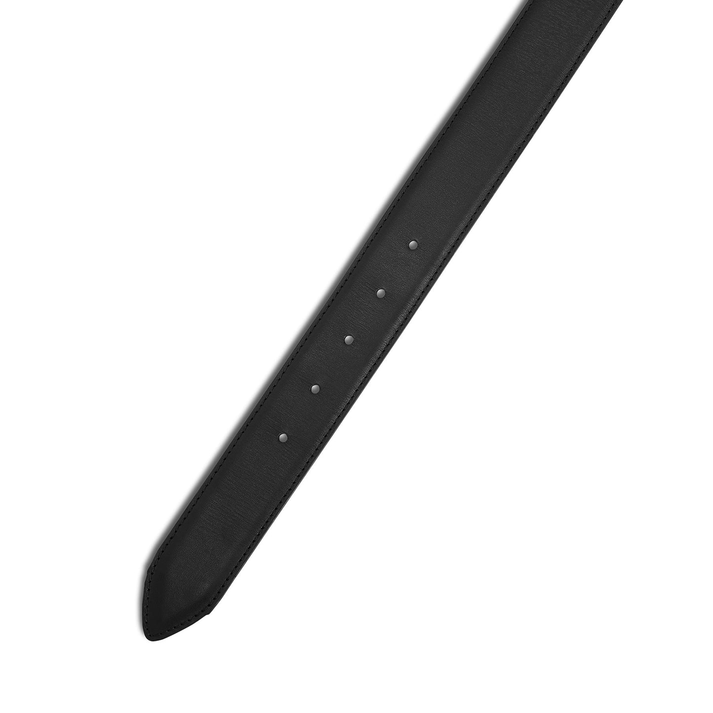 Men's Black Leather Belt - Mitchell