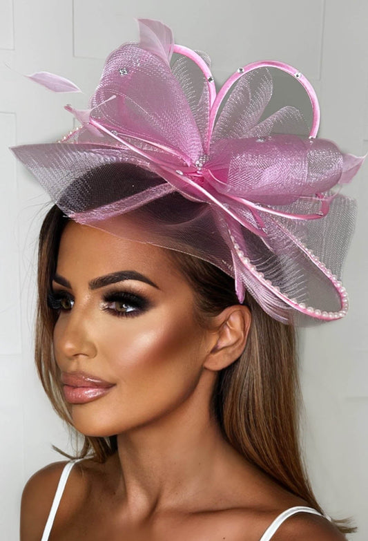 Eternity Pink Fascinator