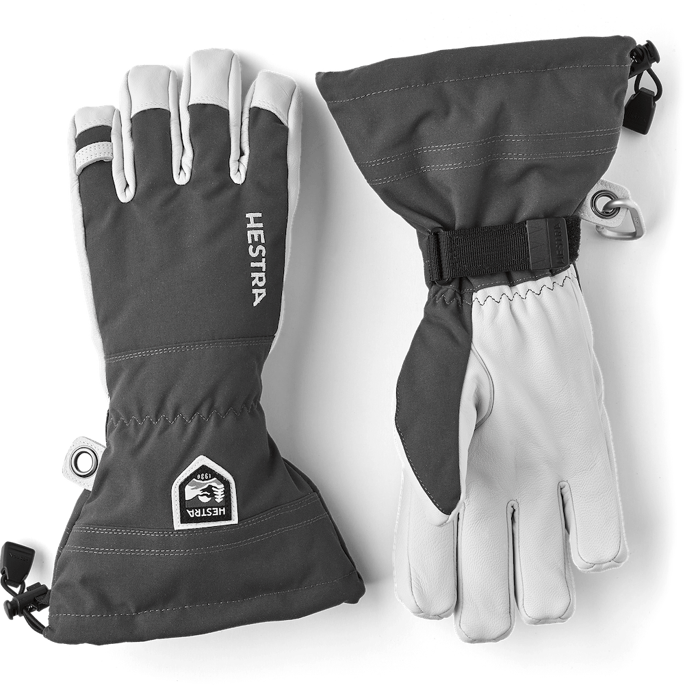1 Army Leather Heli Ski Gloves  -  5 / Gray
