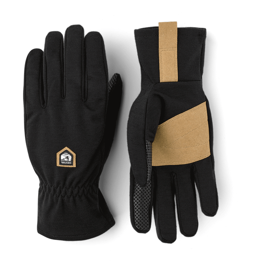 1 Merino Windwool Liner Gloves  -  7 / Black