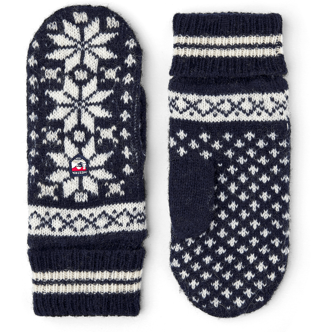 1 Isvik Mittens  -  6 / Navy/Off White