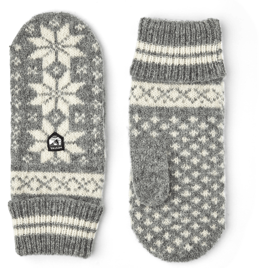 1 Isvik Mittens  -  6 / Gray/Off White