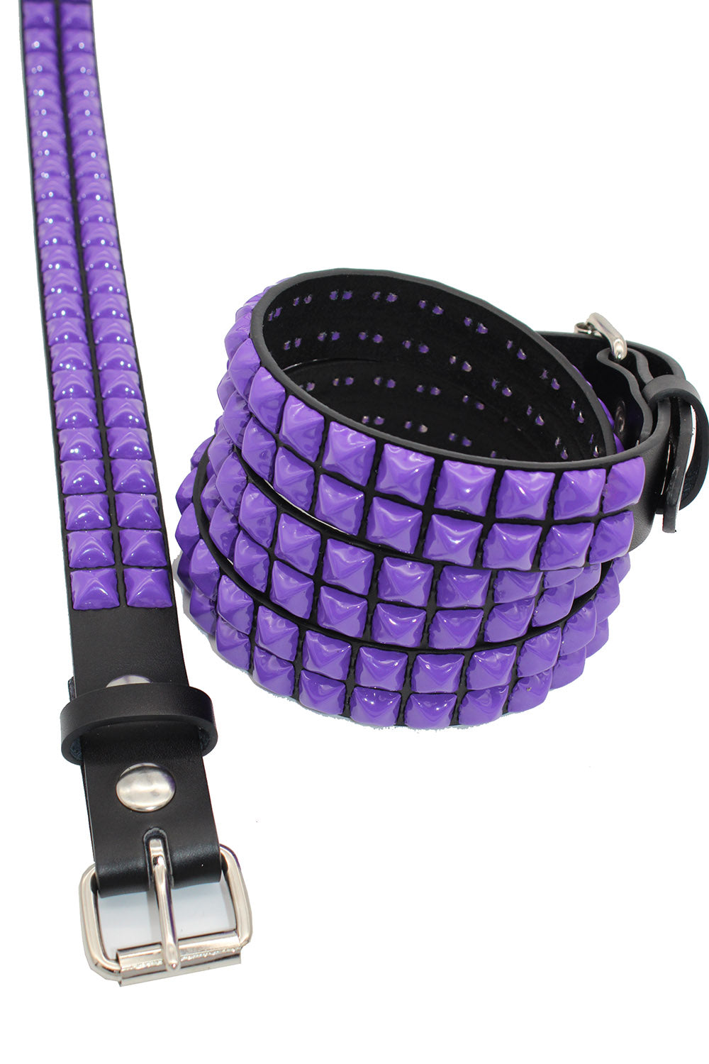 Punk Drunk Love Pyramid Stud Belt [VF PURPLE]