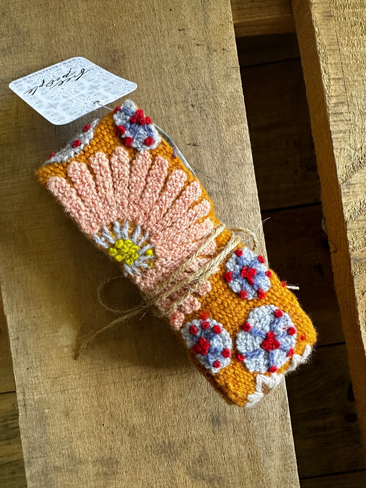 Free People Handwoven Embroidered Belt