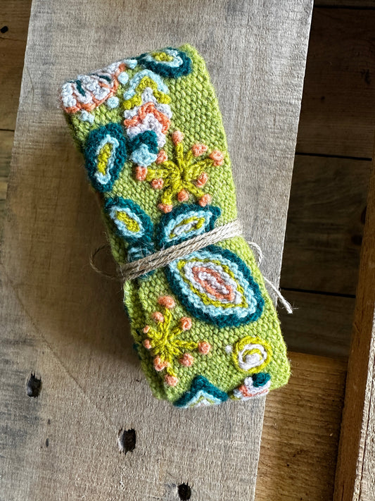 Free People Handwoven Embroidered Belt