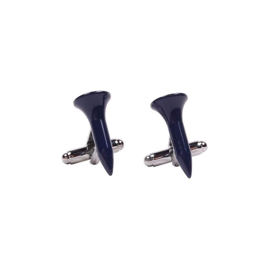 Golf Tee Cufflinks in Navy by CufflinksInc