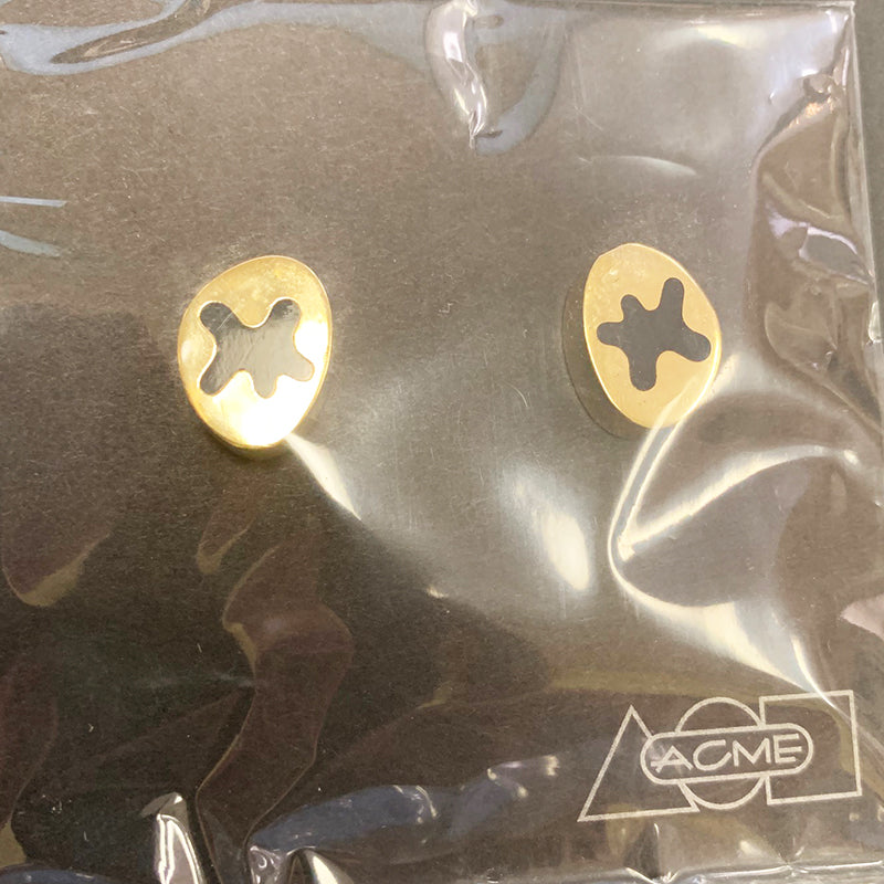 Blob Gold Cufflinks by Karim Rashid for Acme Studio FINAL STOCK