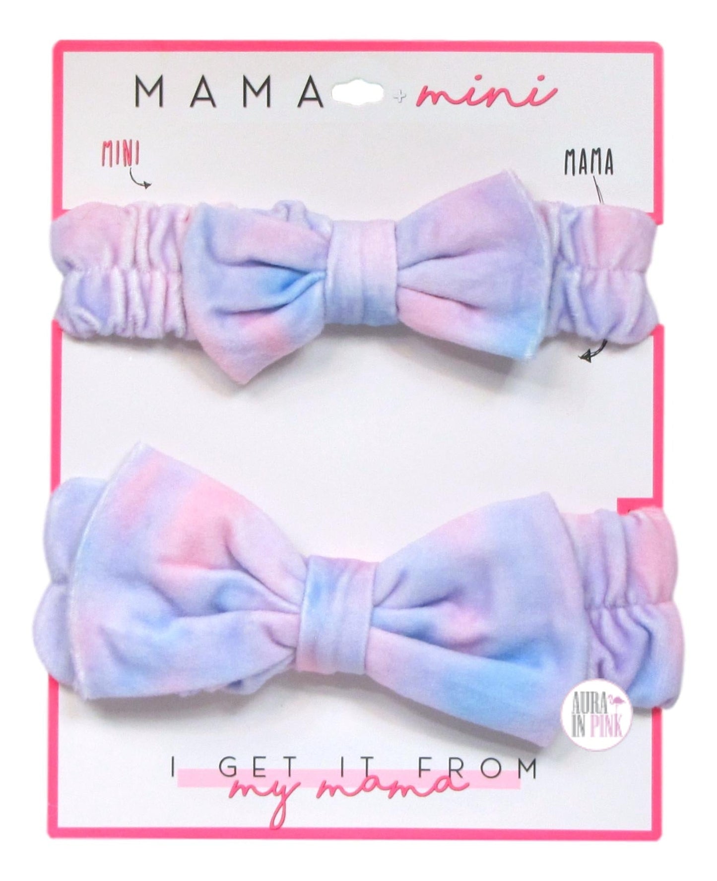 Mommy & Me I Get It From My Mama Sleep Masks & Head Bands Sets - Aura In Pink Inc.