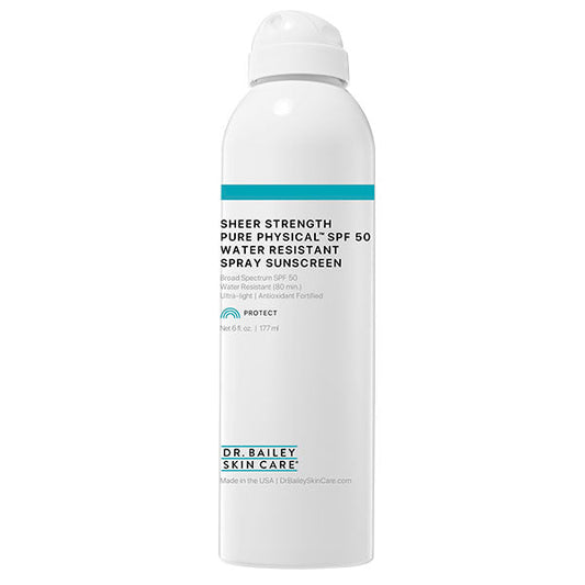Sheer Strength Pure Physical Water Resistant Spray Sunscreen, SPF 50