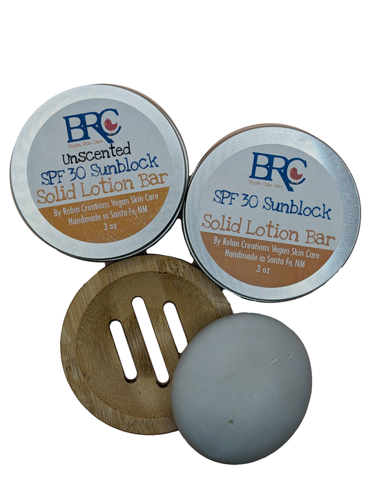 SPF 30 Sunblock Lotion Bars - 100% Reef Safe