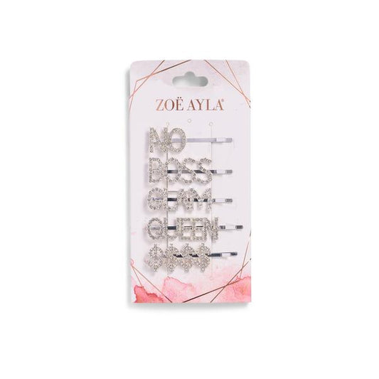Zoe Ayla Silver Rhinestone Glam Hair Bling Accents