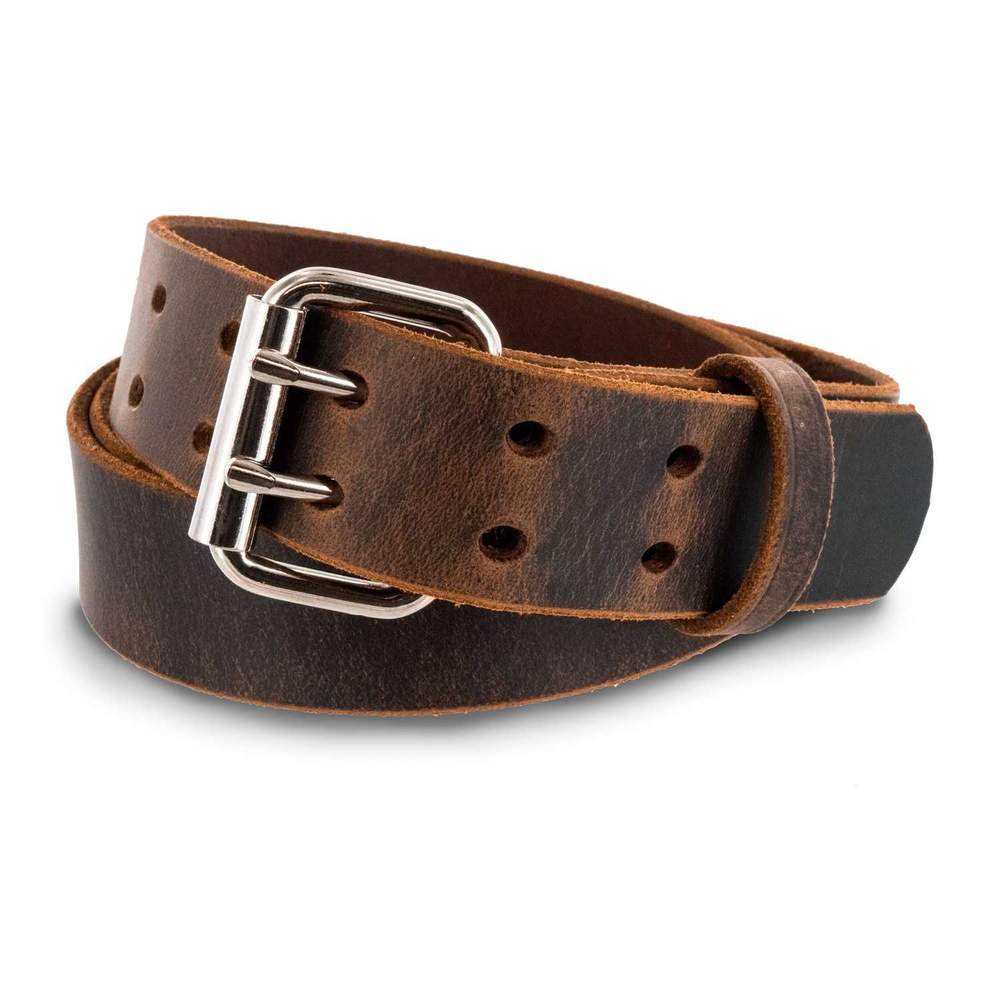 The Legend Double Prong Retro Style Jean Belt 6 Holes - 1.5" Width