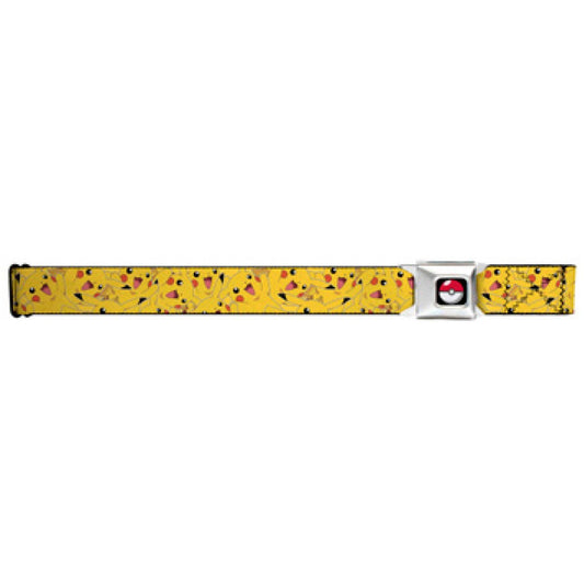 Pokemon Poke Ball Full Color Black Seatbelt Belt